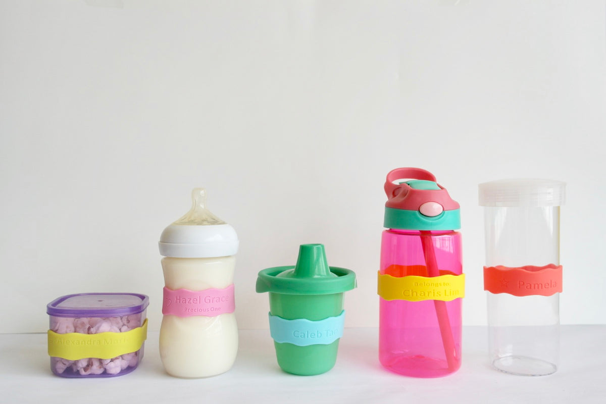 Writable Reusable Labels for Daycare Baby Bottle LABELS. Write Erase Reuse