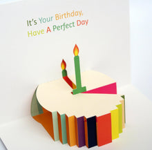 Load image into Gallery viewer, Pop up Cake Birthday Card - SimplySili Labels
