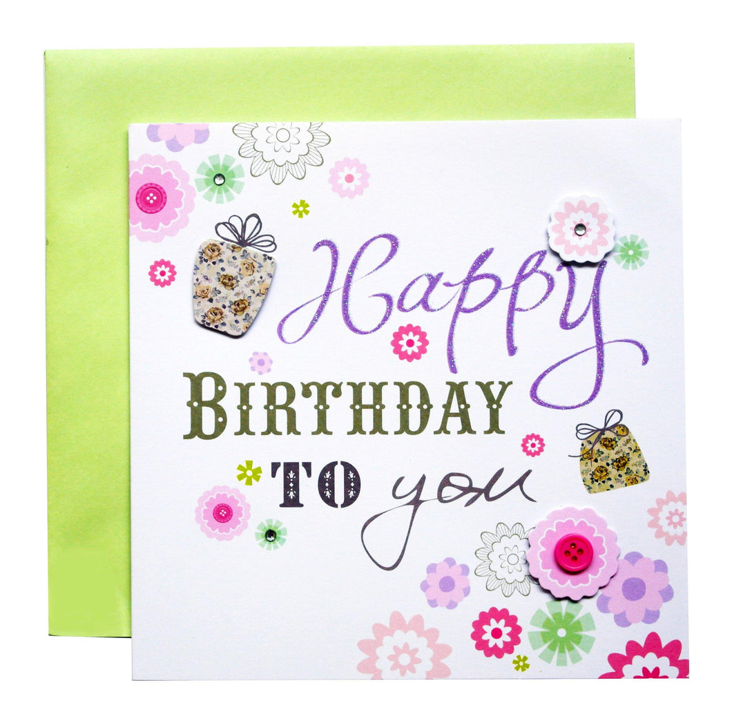 Happy Birthday Card - SimplySili Labels
